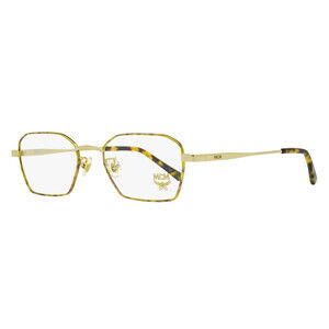 MCM Slender Geometric Eyeglasses MCM2130A 712 Gold/Light Havana 52mm